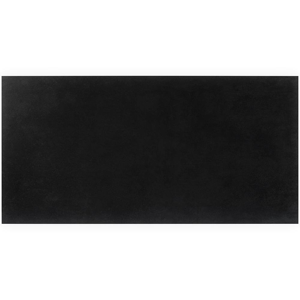 Ivy Hill Tile Stria Black 23.62 in. x 47.24 in. Matte Porcelain Floor and Wall Tile (15.49 sq. ft.Case) EXT3RD106201