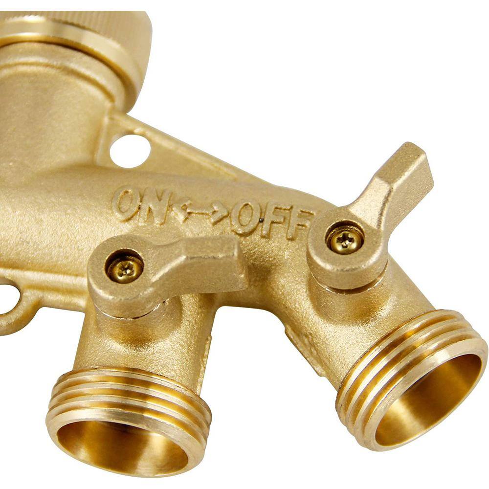 Cubilan 4 Way Brass Hose Splitter 34