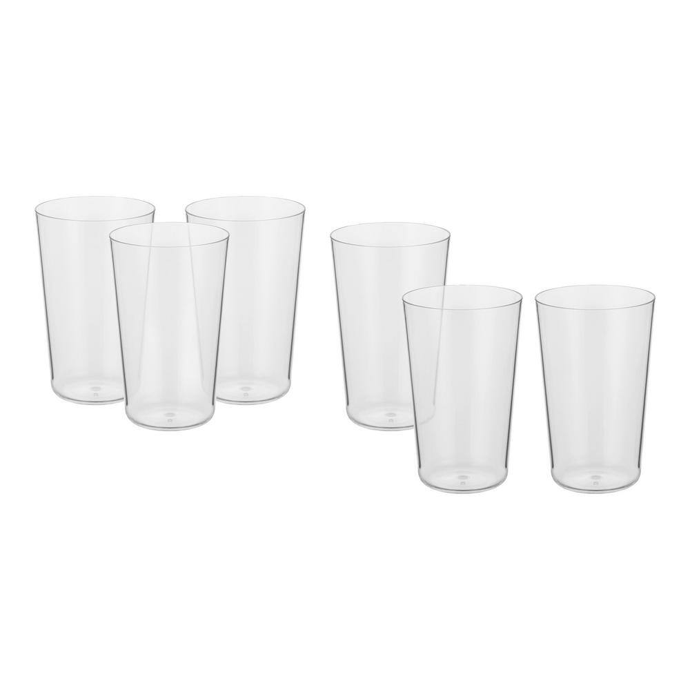 Home Decorators Collection Modern Tall Acrylic Drink Tumblers - 21 oz. (Set of 6) PSPJM214JCLR