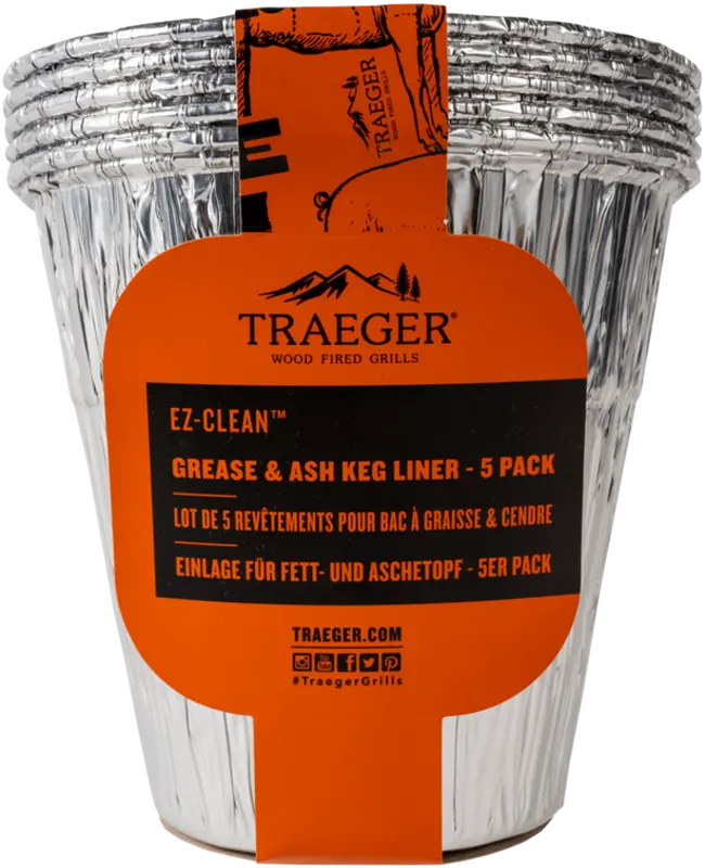 Traeger EZ-Clean Grease and Ash Keg Liner - 5 Pack