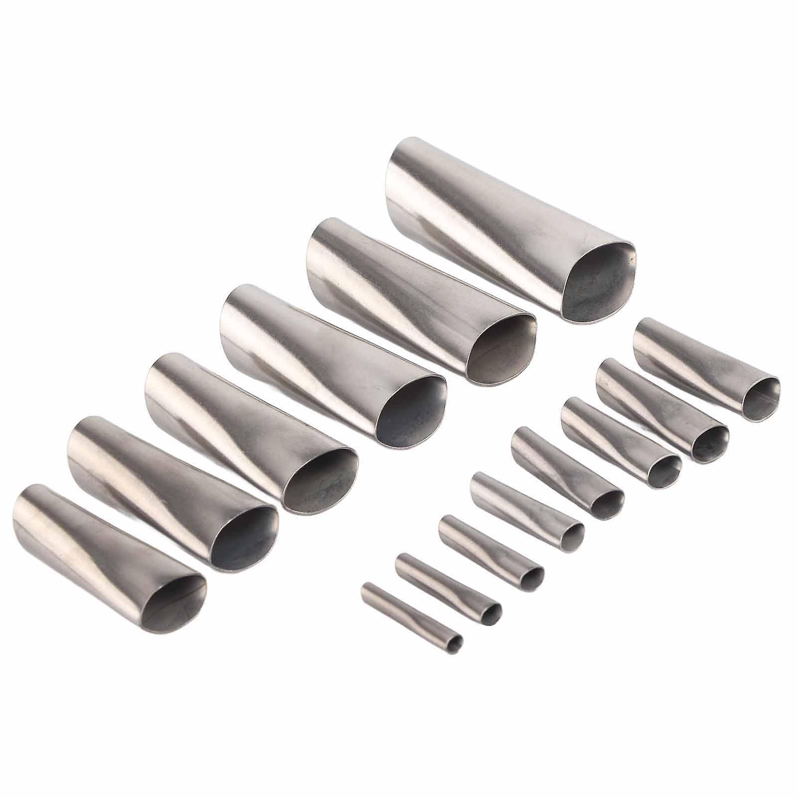 20pcs Stainless Steel Caulking Finisher Rustproof Assorted Sizes Caulk Nozzle Set For Kitchen Bathroom Window