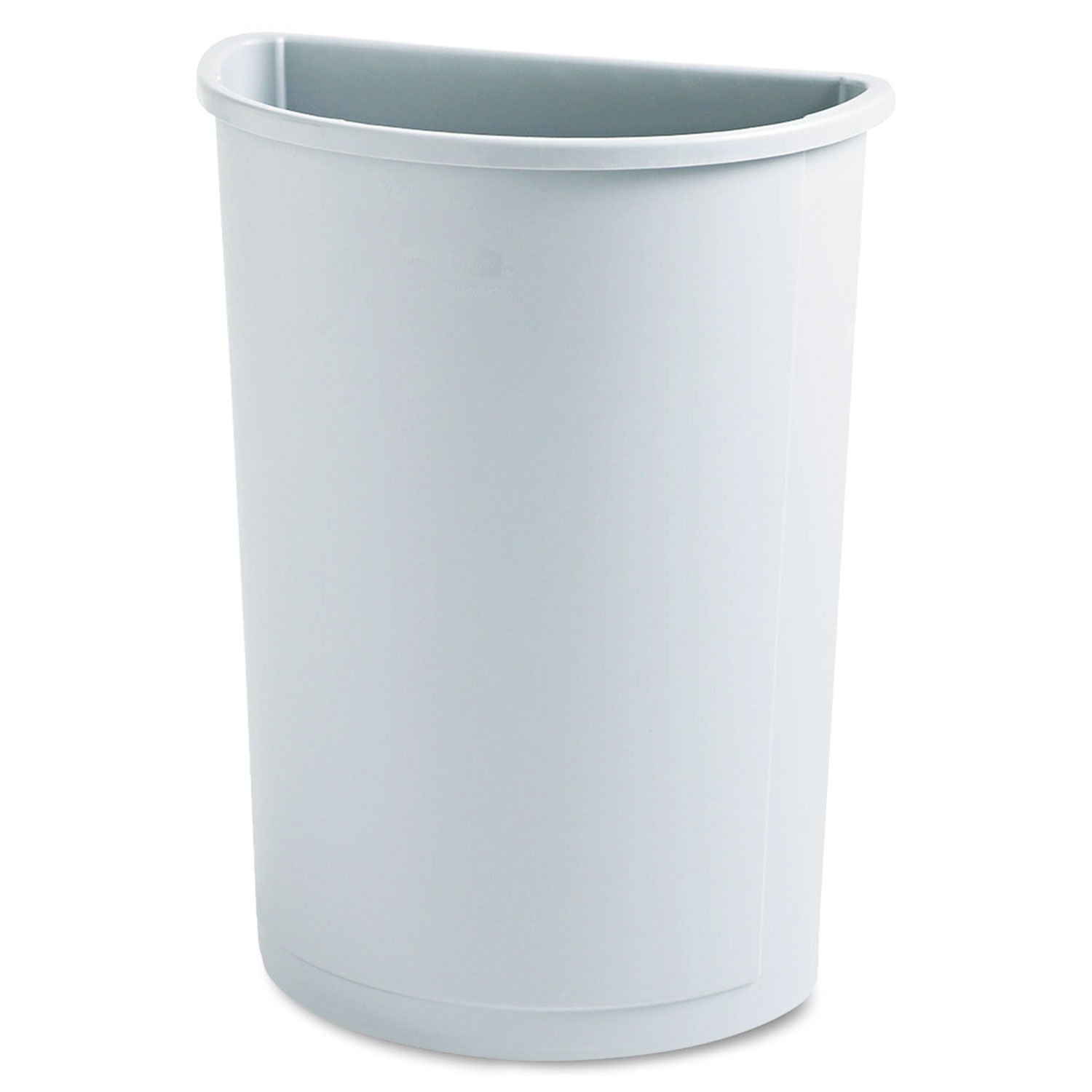 Untouchable Half-Round Plastic Receptacle by Rubbermaidandreg; Commercial RCP352000GY