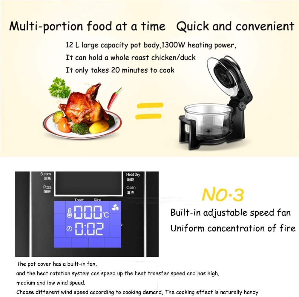 L.HPT Air Fryer Halogen Oven