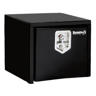 Buyers Products Company 14 in. x 12 in. x 18 in. Gloss Black Steel Underbody Truck Tool Box 1703349