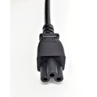 Micro Connectors Inc 6 ft. NEMA 5-15P to C5 18AWG 3-Prong Notebook TV Power Cord UL Approved in Black (2 per Box) M05-126-2P