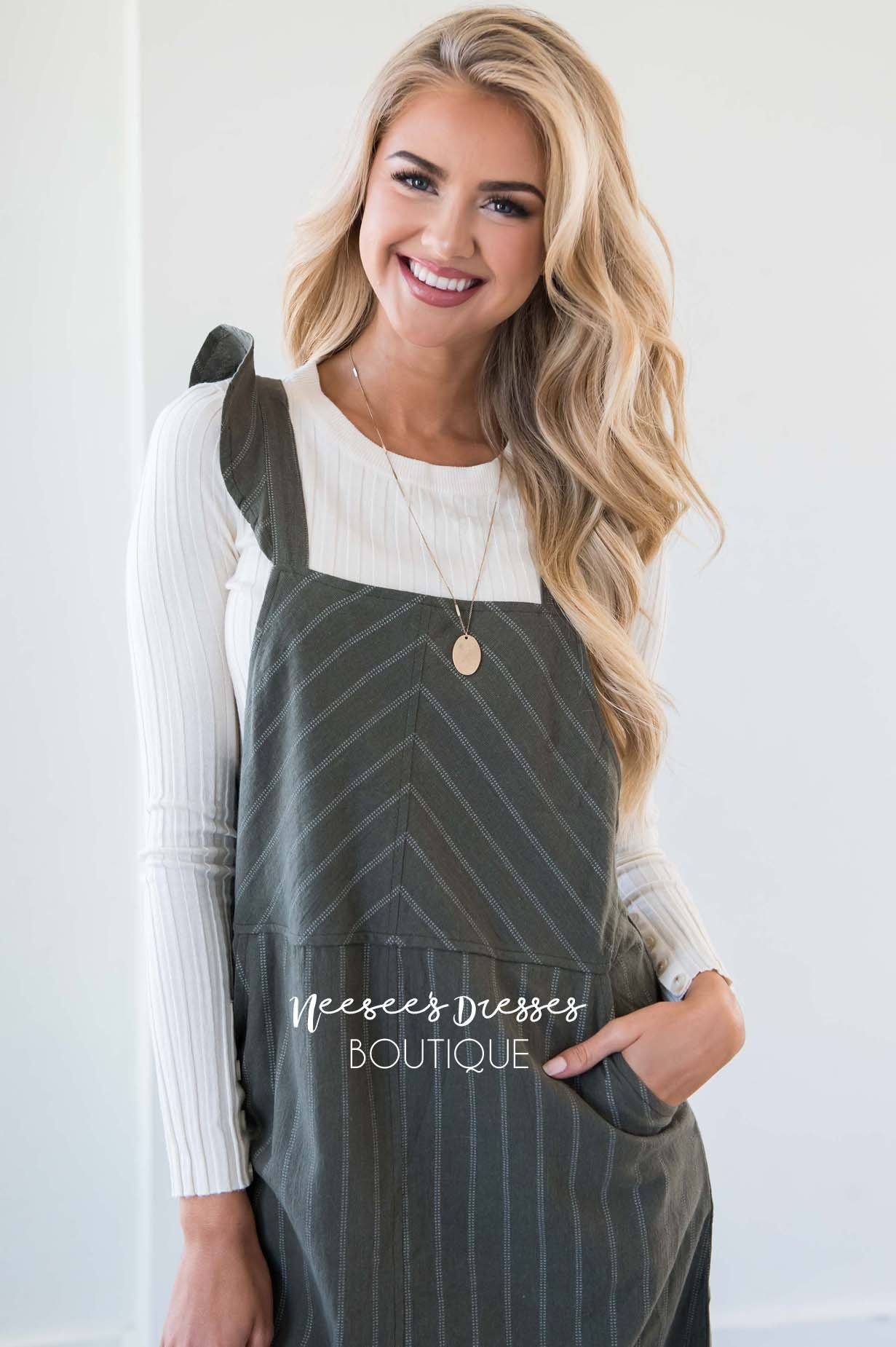 The Sammi Ruffle Overall Dress