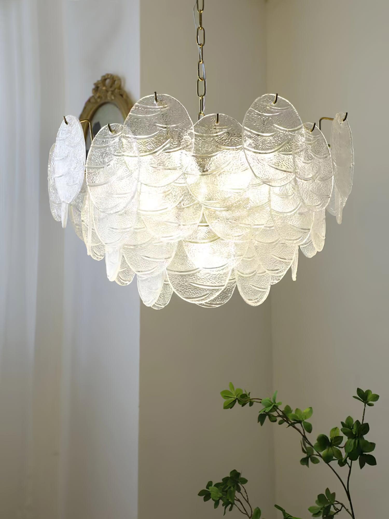 Glass Disc Chandelier