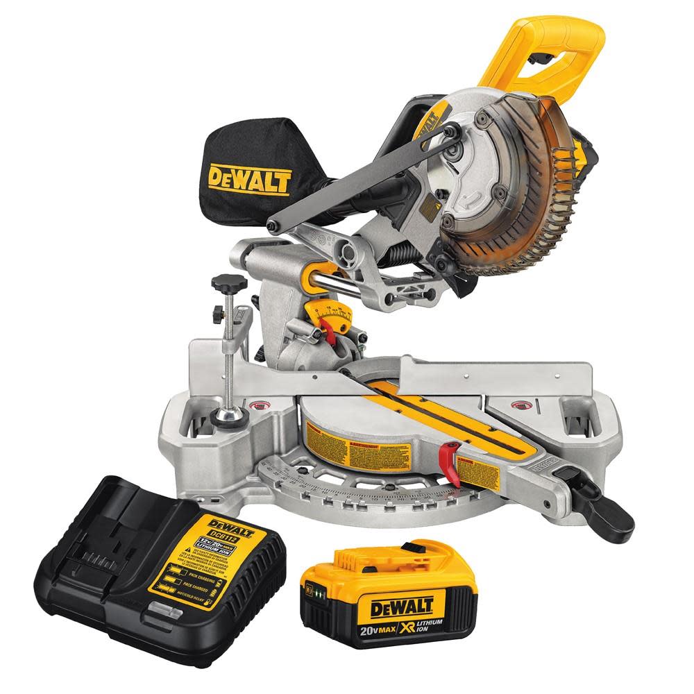 DEWALT DCS361M1 7-1/4 Single Bevel Sliding Compound Miter Saw Kit DCS361M1 from DEWALT