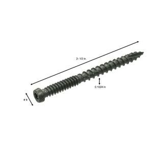 Deckmate #9 x 2-12 in. Gray Star-Drive Pan-Head Coarse Composite Deck Screw (10 lbs.-Pack) N212CSG10BK