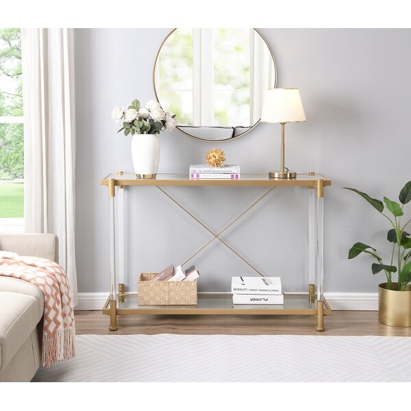 Glass Console Table for Living Roomand Bedroom