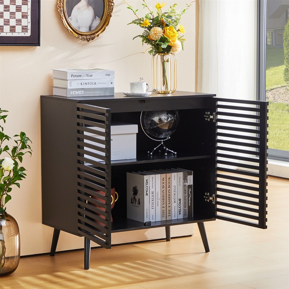 Accent Storage Cabinet with 2 Hollowed Out Doors