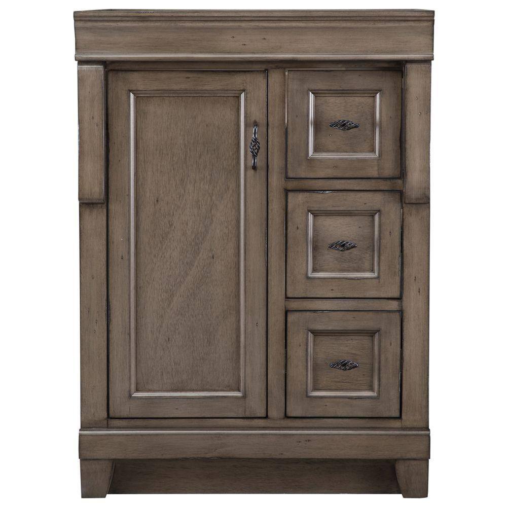 Home Decorators Collection Naples 24 in. W x 21 58 in. D Bath Vanity Cabinet Only in Distressed Grey NADGA2421D