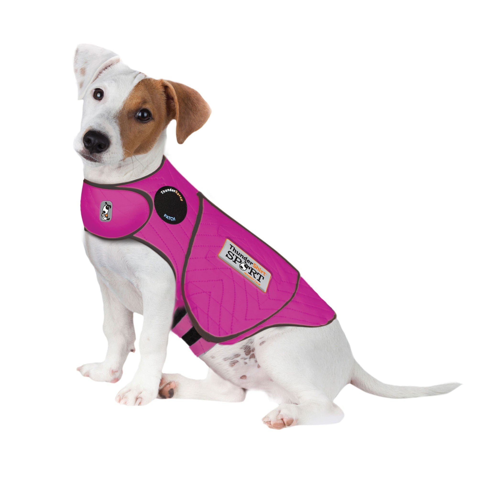 ThunderShirt Sport Anxiety Jacket for Dog Fuchsia Color Small