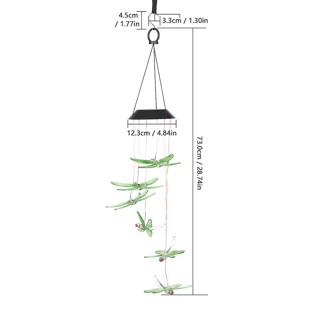 1 Solar Wind Chimes 1 Hook 1 Manual Heart