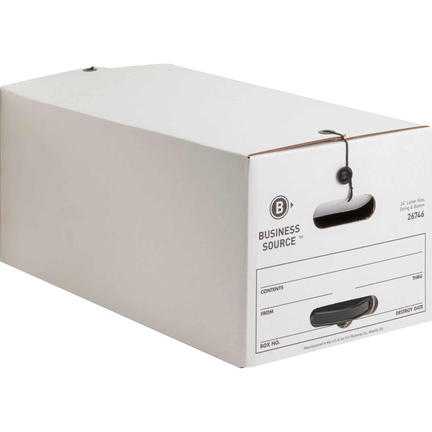 Medium Duty Letter Size Storage Box by Business Source BSN26746