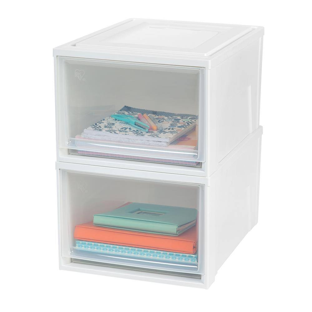 IRIS 15.75 in. x 11.5 in. White Deep Box Chest Drawer 129772