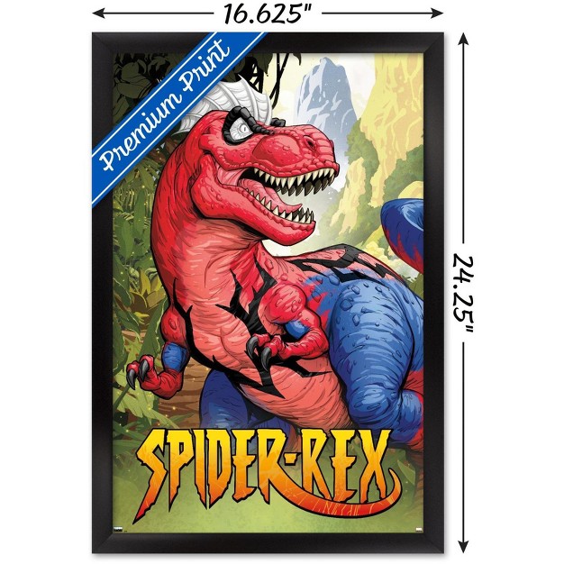 Trends International Marvel Spider rex Portrait Framed Wall Poster Prints