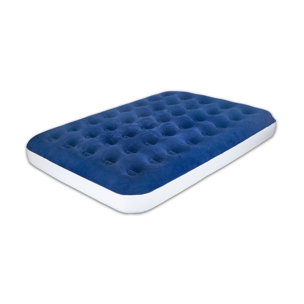 9 Inch Durable Luxury Inflatable Air Mattress with Comfort Coil Technology and High Capacity Pump  Home and Portable Travel