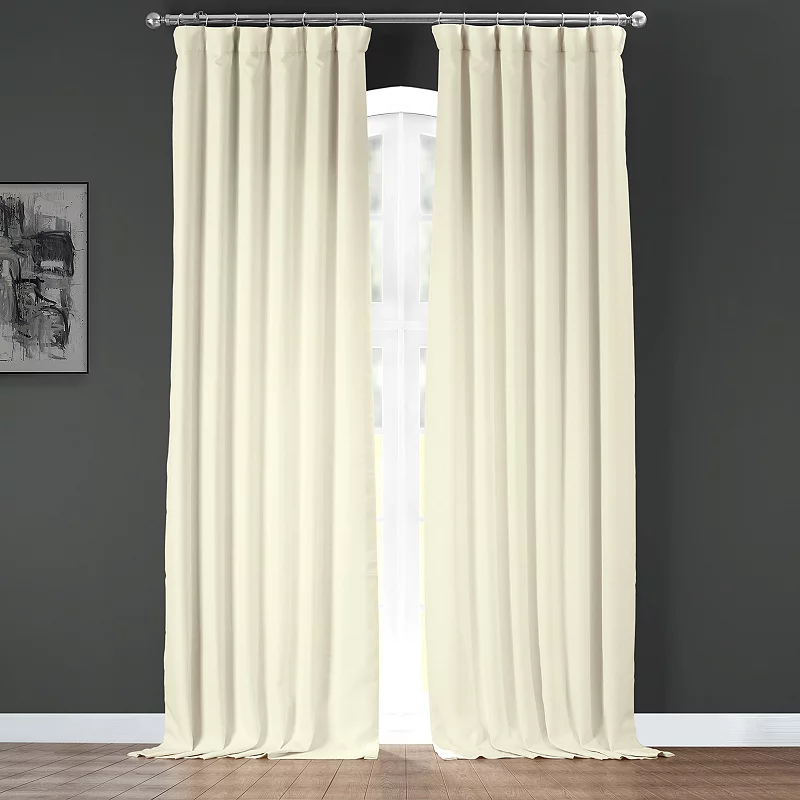 EFF 1-panel Faux Linen Window Curtain