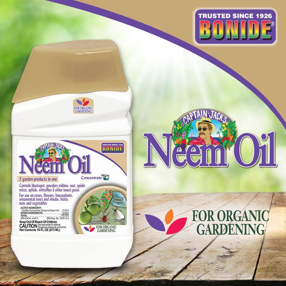 Bonide Captain Jack's Neem Oil 16 oz Concentrate Multi-Purpose Fungicide Insecticide and Miticide 024