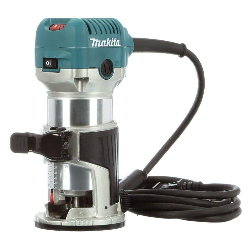 Makita 6.5 Amp 1-1/4 HP Corded Fixed Base Variable Speed Compact Router with Quick-Release RT0701C