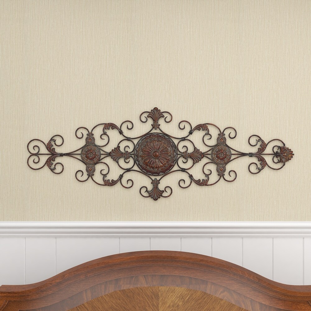 Brown Metal Rustic Ornamental Wall Decorl