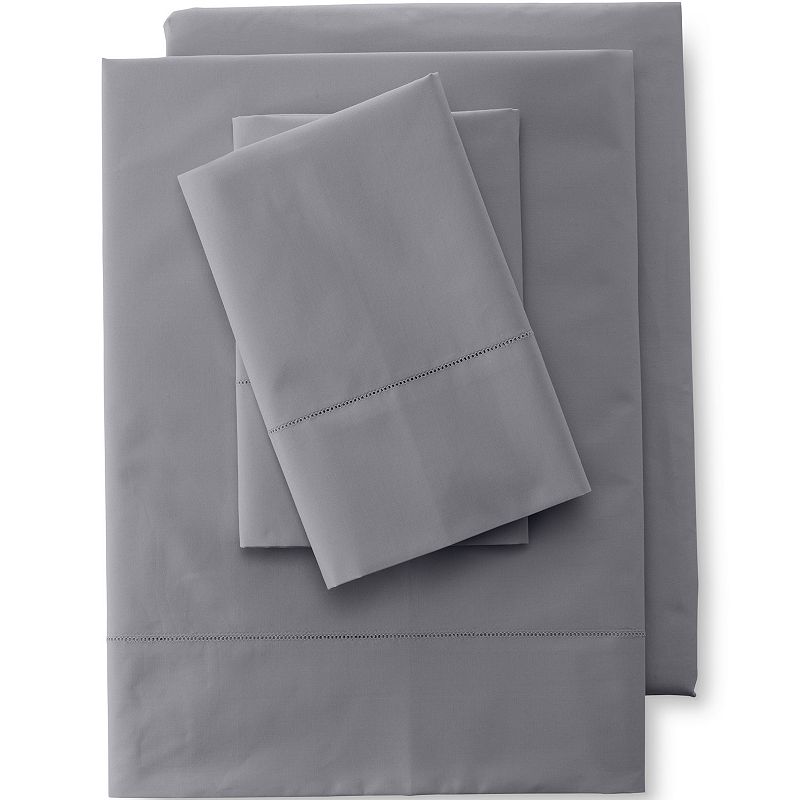 Lands' End 300 Thread Count Premium Supima Cotton Percale Bed Sheet Set