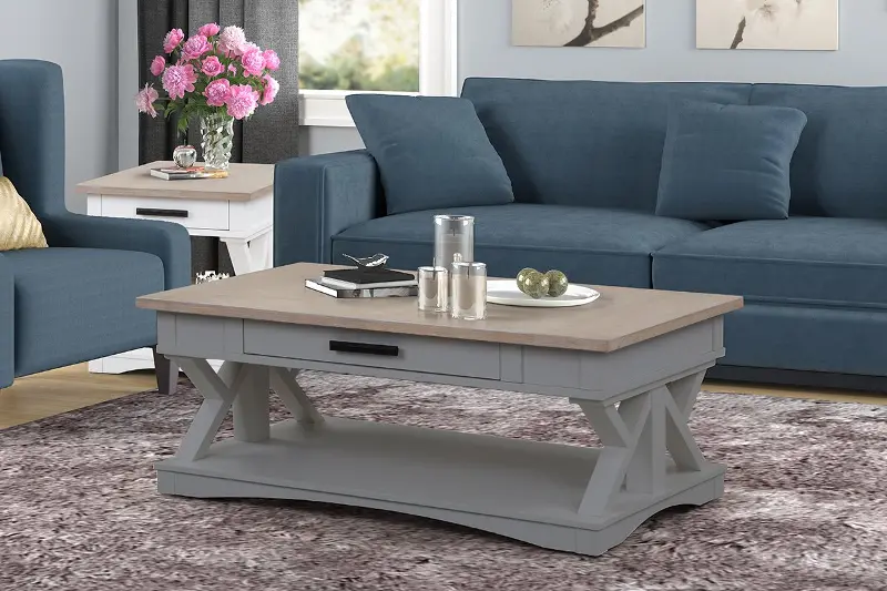 Amy Dove Gray Coffee Table