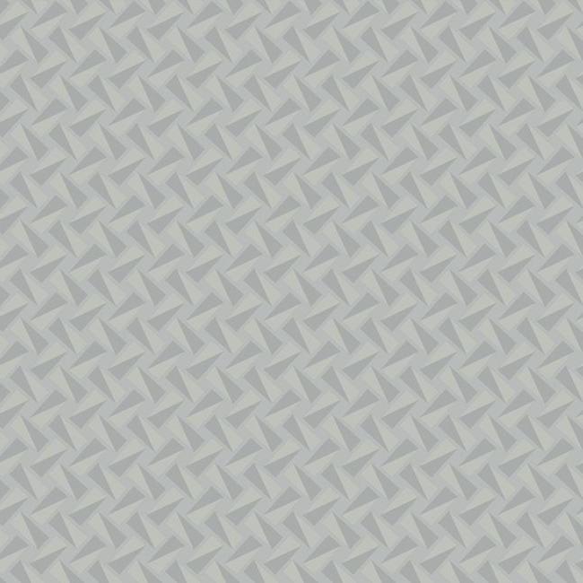 Sample Petite Pivots Wallpaper in Fog from the Geometric Resource Collection