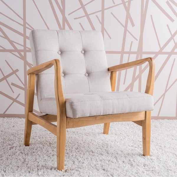 Brayden Mid-Century Fabric Club Chair by Christopher Knight Home