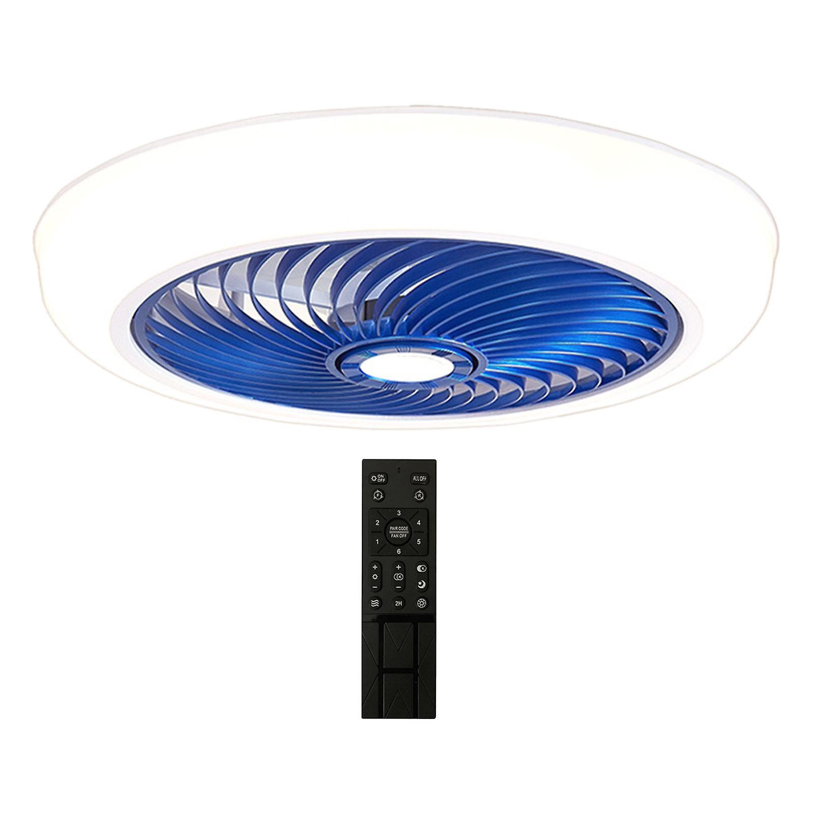 Ceiling Fan With Light Dimming Ceiling Lights For Kitchen Bathroom Cloakroom Blue