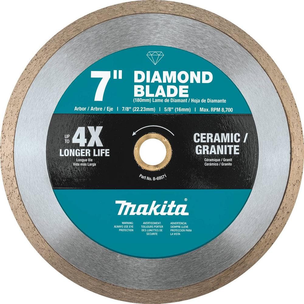 Makita 7 in. Continuous Rim Diamond Blade for General Purpose B-69571