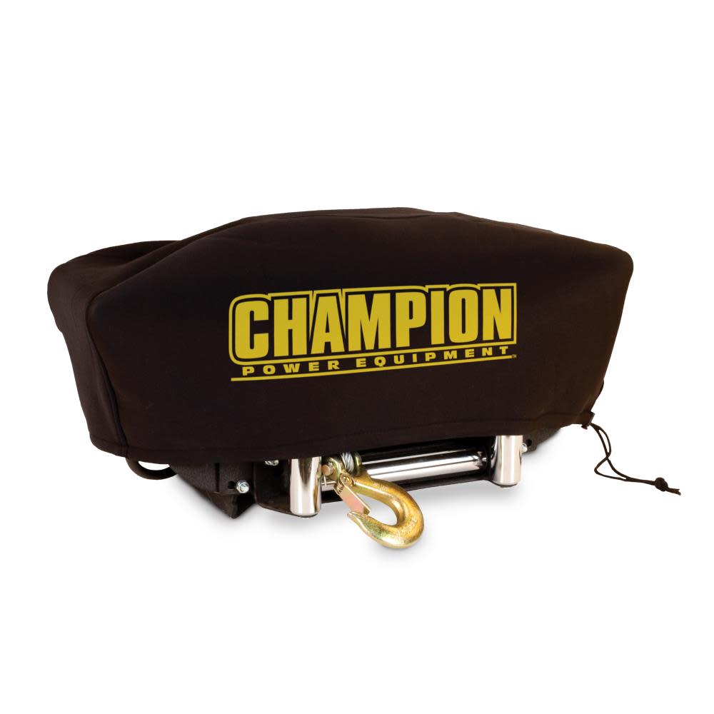 Champion Weather-Resistant Neoprene Storage Cover for Winches 8000-12，000 lb. with Speed Mount Hitch Adapter