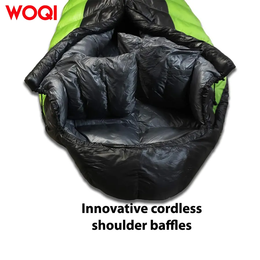 WOQI Ultralight Backpack Mummy Down Sleeping Bag  Suitable for Hiking and Camping