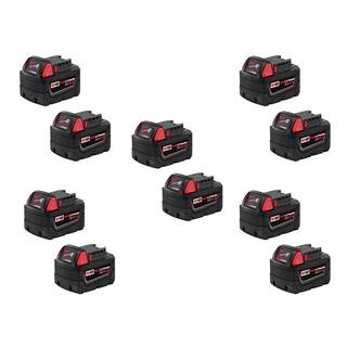 MW M18 18V Lithium-Ion XC Extended Capacity Battery Pack 5.0Ah (10-Pack) 48-11-1852-10X