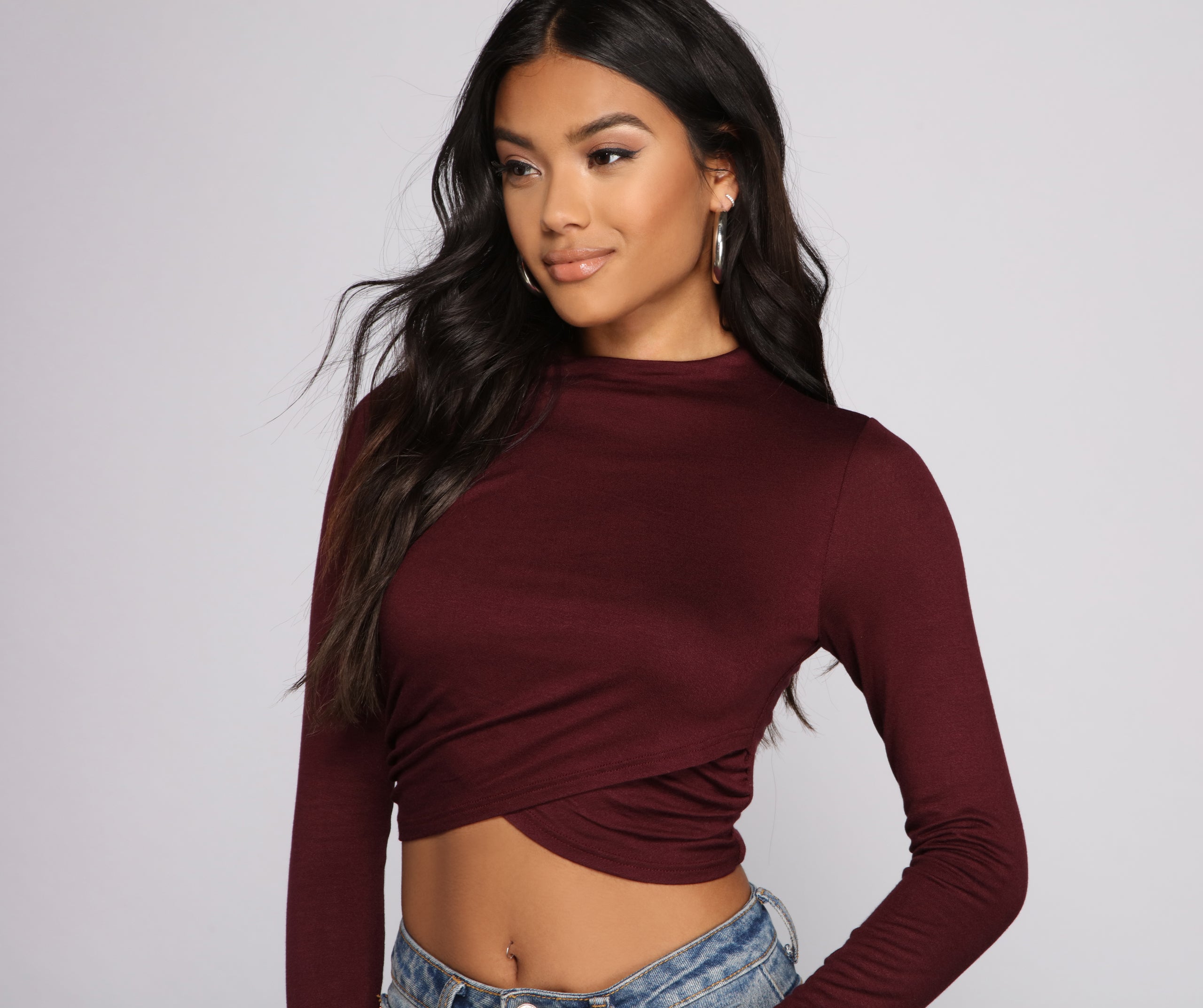 Stylish Stunner Crepe Knit Crop Top