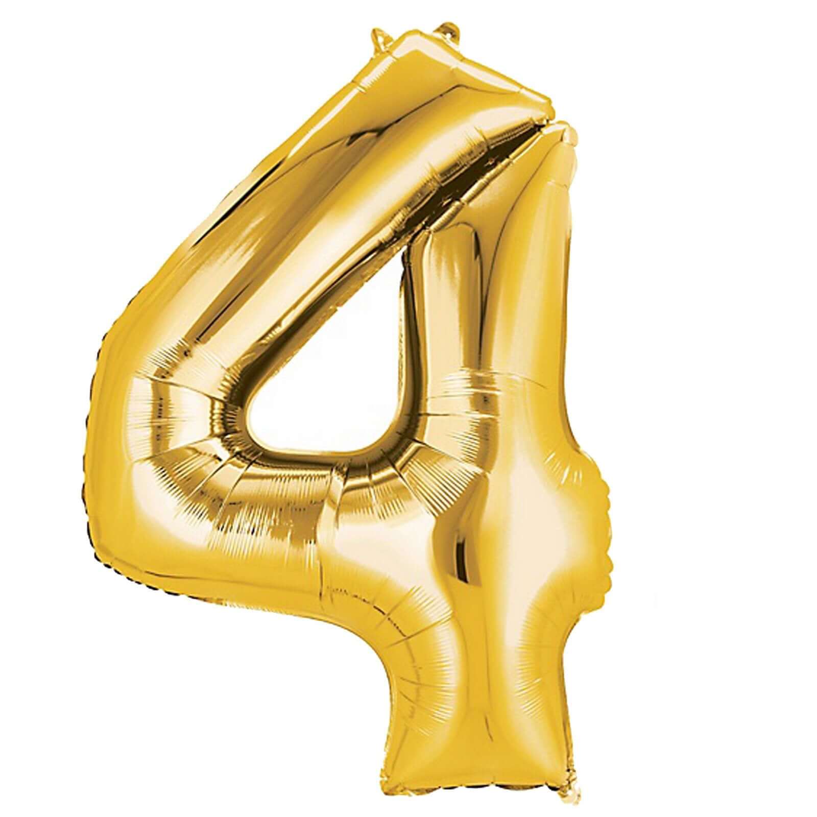 Shiny Metallic Gold Mylar Foil Helium/Air Number and Letter Balloons 40