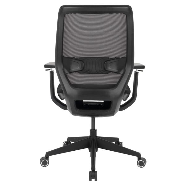 WorkPro Sentrix Ergonomic Mesh/Fabric Mid-Back Manager's Chair， 3D Arms， Black， BIFMA Certified