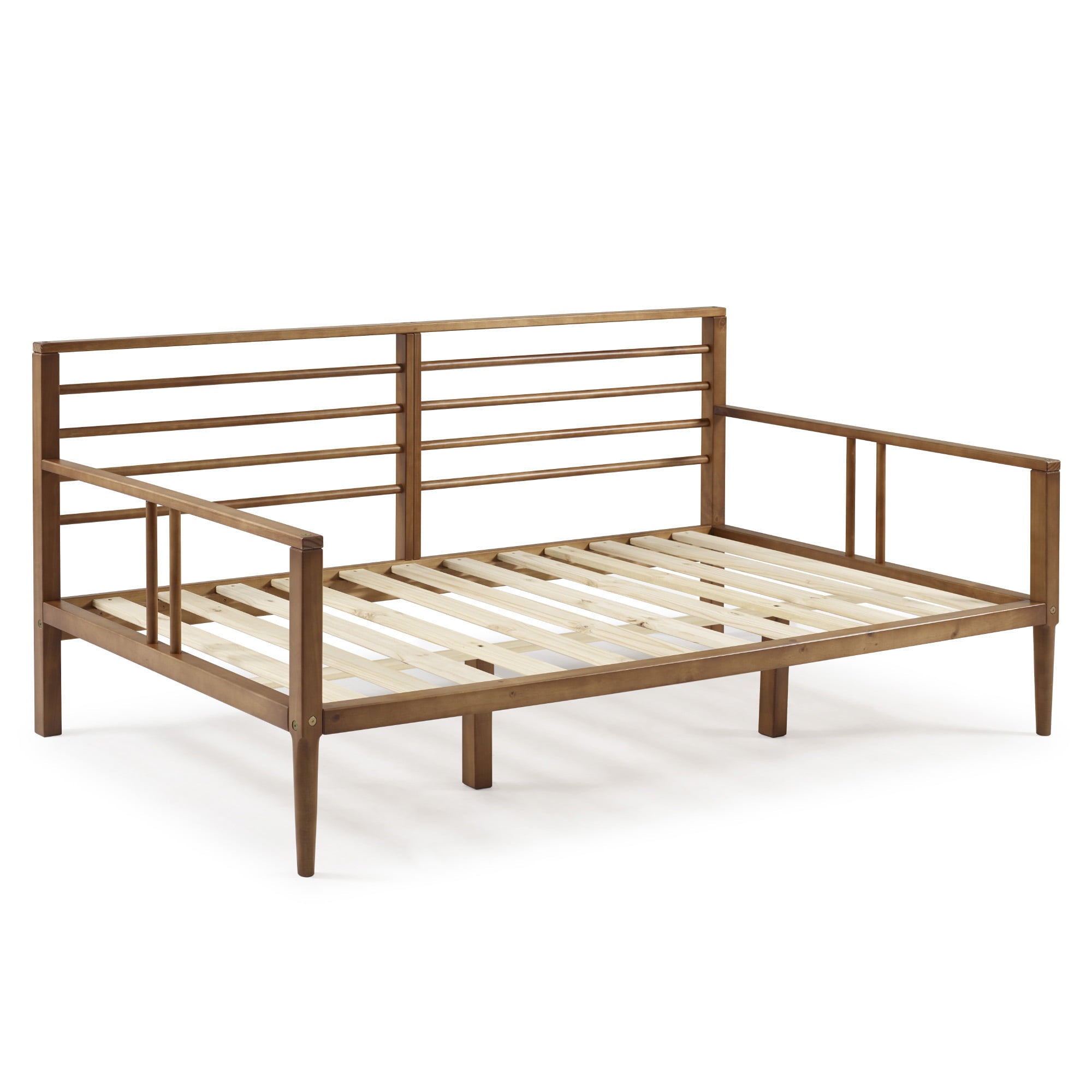 Bellamy Studios Mid-Century Miller Solid Wood Spindle Daybed, Caramel