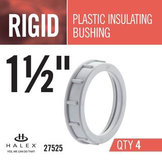 Halex 1-12 in. Rigid Plastic Insulating Bushing (4-Pack) 27525