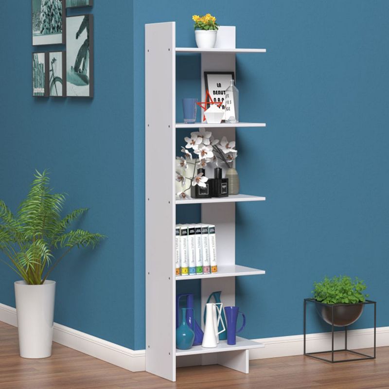 Hivago 5-tier Freestanding Decorative Storage Display Bookshelf