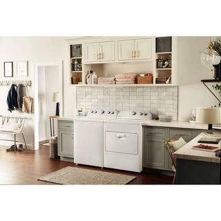 Whirlpool 7.0 cu. ft. 120-Volt White Gas Vented Dryer with AUTODRY Drying System WGD4950HW