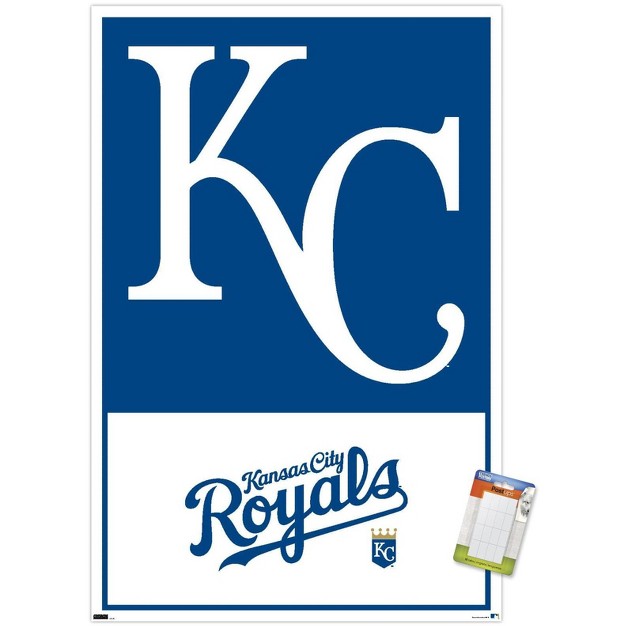 Trends International Mlb Kansas City Royals Logo 22 Unframed Wall Poster Prints