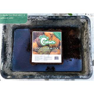 Hydro Crunch 2.5 cu. ft. Coco Coir Block of Soilless Growing Media (2-Pack) CB801-2PK