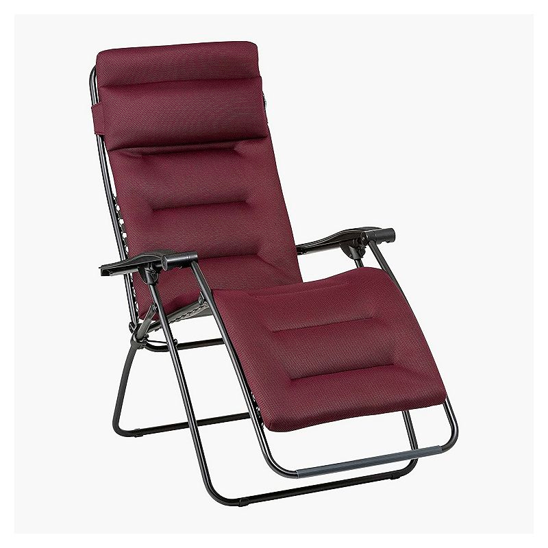 Lafuma R-clip Batyline Relaxation Zero Gravity Lounge Recliner Chair， Bordeaux