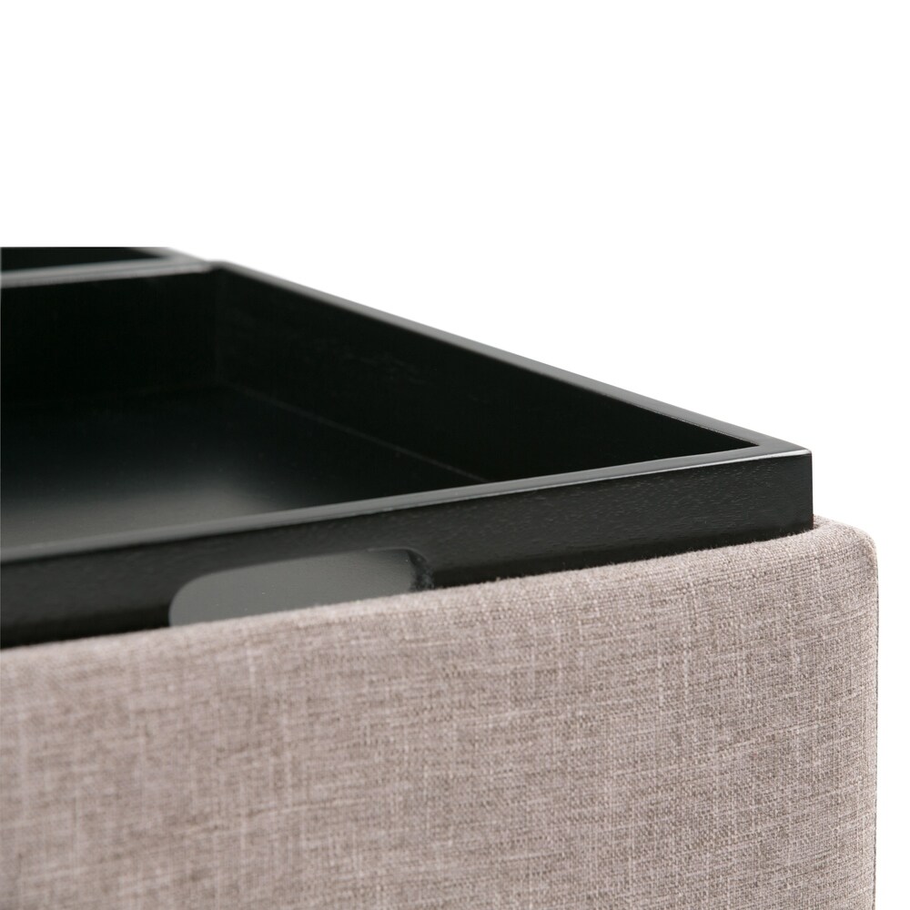 WYNDENHALL Franklin Wide Contemporary Table Ottoman