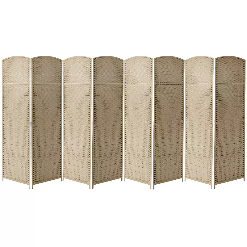 Sorbus 8-panel Extra Wide Diamond Weave Room Divider