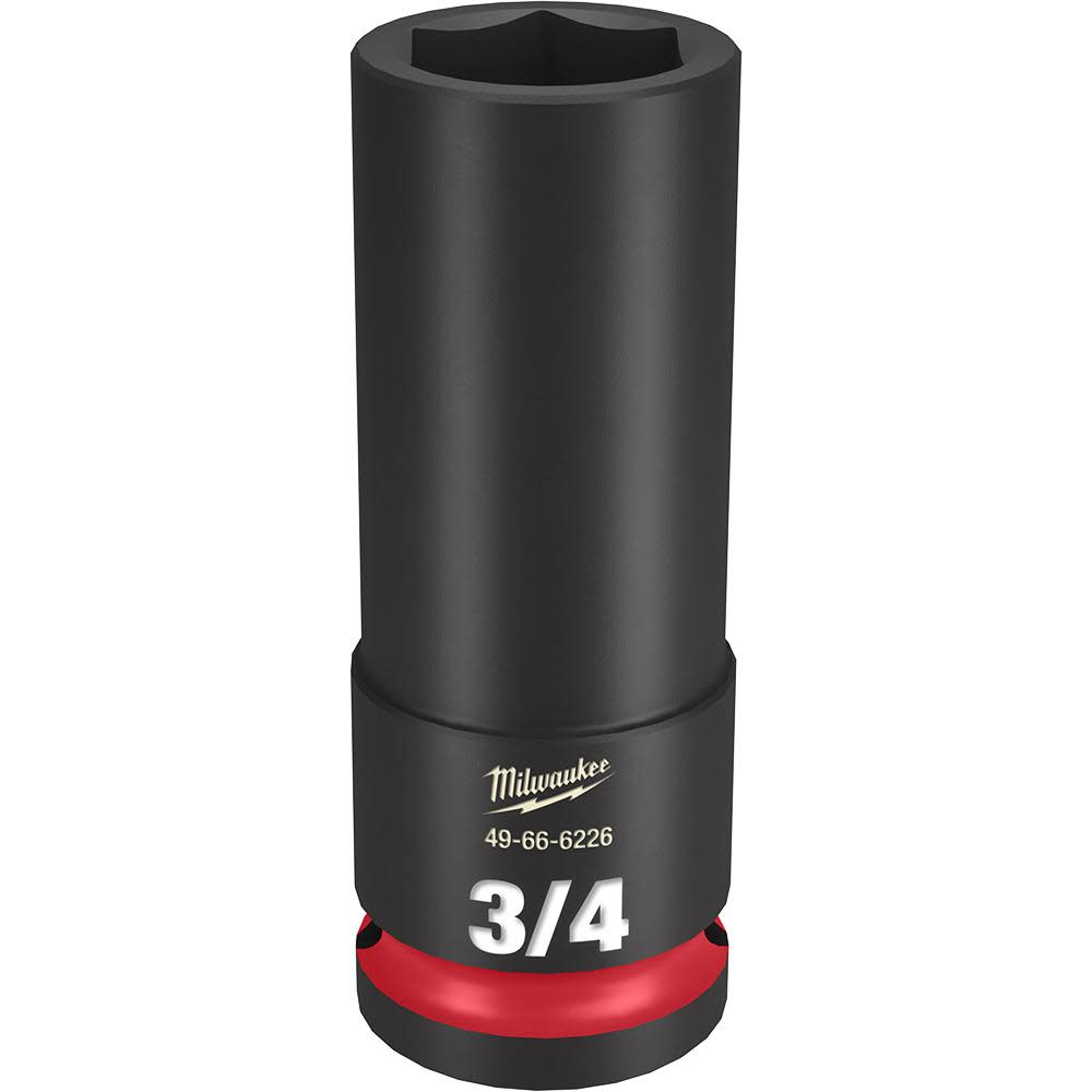 Milwaukee SHOCKWAVE™ Impact Duty™ Socket 1/2 Drive 3/4 Deep 6 Point