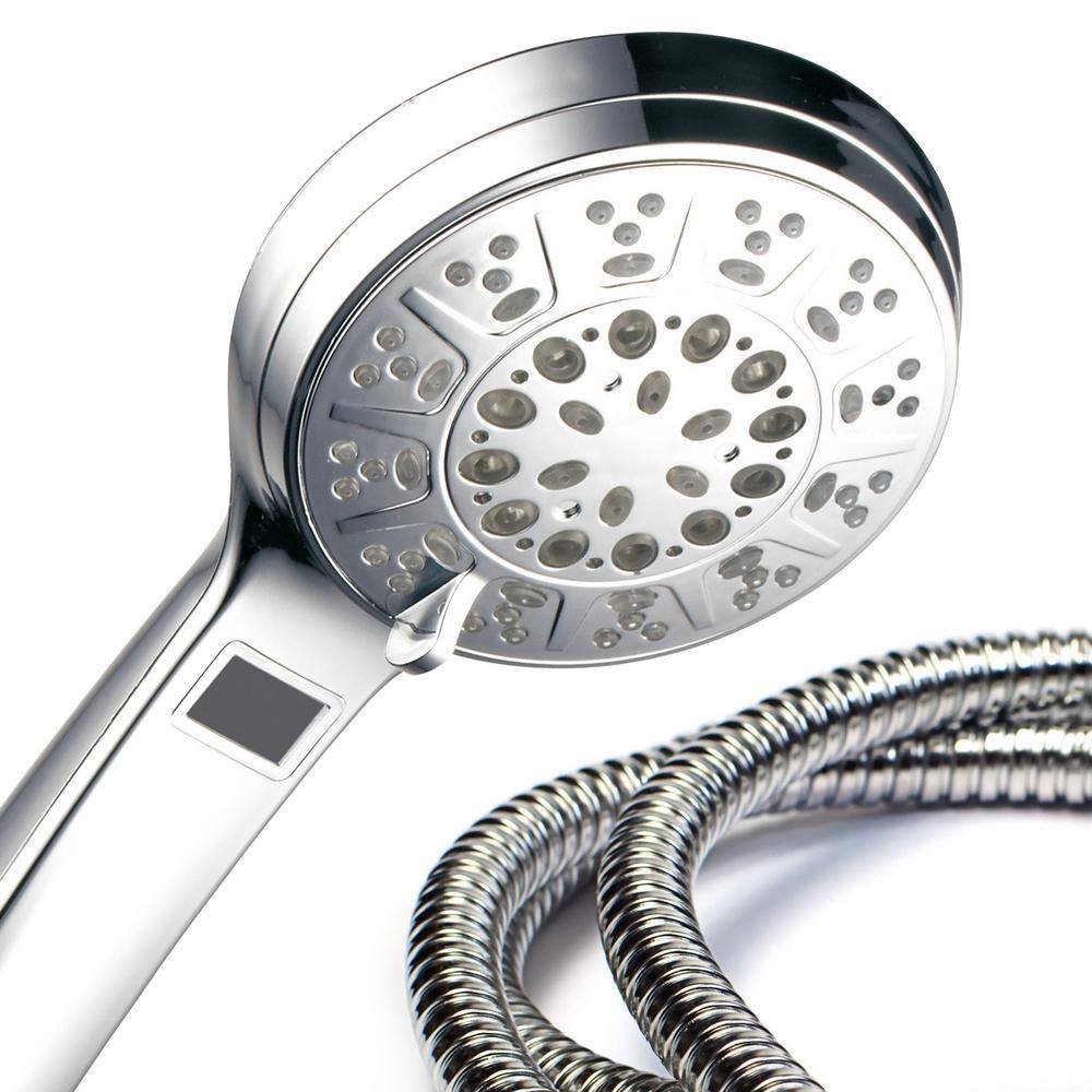 Hotel Spa 5-Spray Setting LED Handheld Shower in Chrome 1485