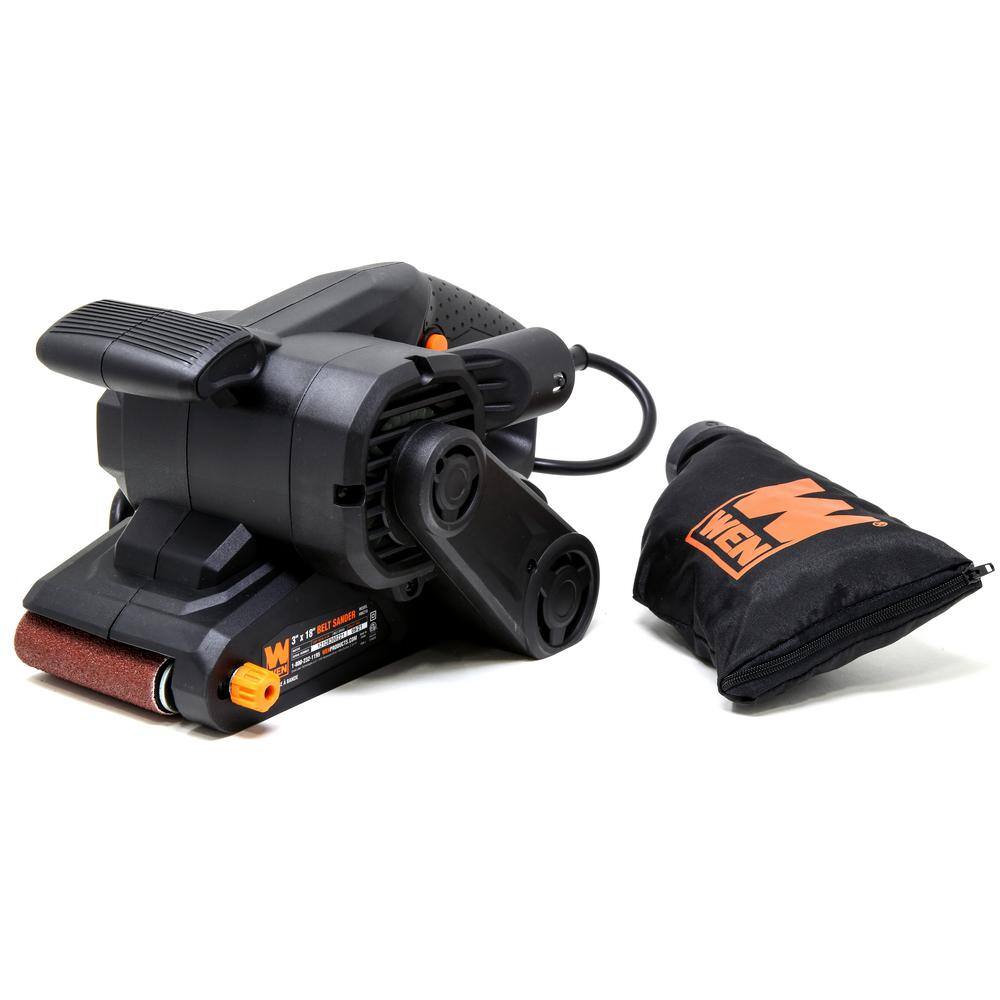 WEN 6.3 Amp Corded 3 in. x 18 in. Handheld Portable Belt Sander HB6319